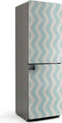 Produktbild von Zickzacklinien auf dem Texturhintergrund – Magnetische Kühlschrank Abdeckung – Dekorfolie magnetisch Küche – Kühlschrank Magnet Deko – selbstklebende Magnettafel – Magnetfolie für Kühlschranktür – 60x190 cm