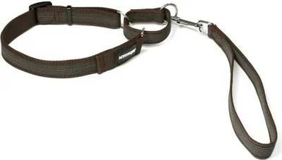 Produktbild von Mystique® Gummierte Agility Leine 25mm braun 35-50cm