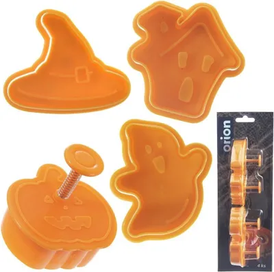 Produktbild von Halloween Backformen: 4er Set und Musterstempel