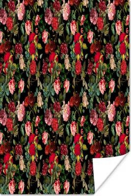 Produktbild von MuchoWow® Poster Blumen - Rosen - Rosa 120x180 cm - Kunstposter