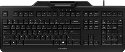 Produktbild von CHERRY JK-A0400EU-2, Volle Größe (100%), Kabelgebunden, USB, Membran Key Switch, QWERTY, Schwarz