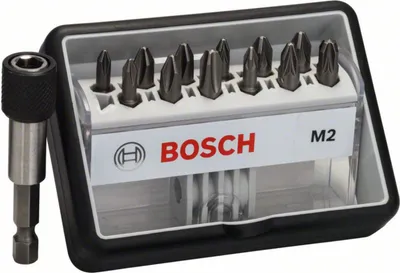 Obrázok produktu pre 12+1-dielna sada skrutkovacích bitov, Robust Line, M PH/PZ, extra tvrdá verzia