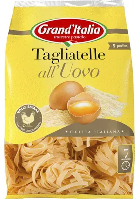 Obrázok produktu pre Grand'Italia Tagliatelle all'uovo 500 g - čerstvé vaječné rezance, tradičné, vysoko kvalitné