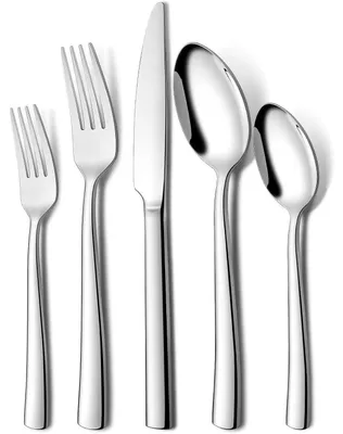 Produktbild von Besteck Set 60-teilig für 12 Personen Edelstahl Hochglanzpoliert Spülmaschinenfest