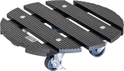 Immagine prodotto di Carrello per piante in WPC 29x7,5 cm, antracite, per interni ed esterni