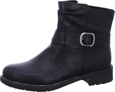 Produktbild von Rieker Damen Stiefelette Riemen mit Schnalle lose Einlage Soft 79462, Größe:42 EU, Farbe:Schwarz