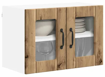 Immagine prodotto di vidaXL Armadio a muro in vetro LUCCA Rovere Artisan 60 x 31 x 40 cm