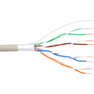 Image de InLine® 69987 Câble téléphonique 8 fils, 4x2x0,6mm, à poser, rouleau 100m