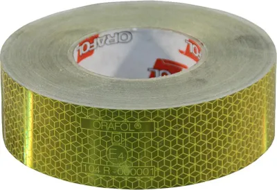 Reflektor Orange Novio Markierungsaufkleber 50mm x 50mtr