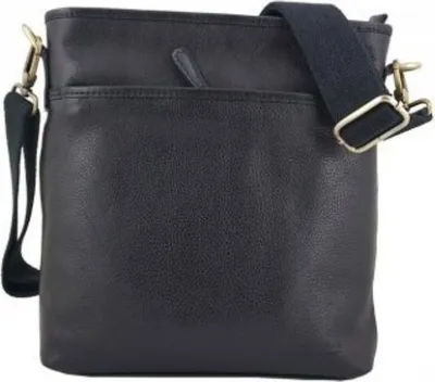 Produktbild von Damen Handtasche Leder 28x26x7 cm mit verstellbarem Gurt und Reißverschlussfach