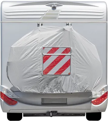 Produktbild von Fahrradschutzhülle für 2 Fahrräder für zb Wohnmobil Einsteckfach für Warnschild