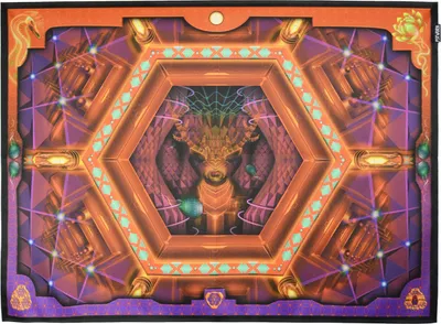 Produktbild von PSYWORK x FREE OPTICS Schwarzlicht Stoffposter Neon "Endless Psy Deer", 67x93cm