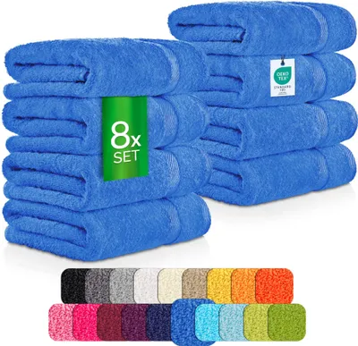 Immagine prodotto di Set risparmio di 8 asciugamani - etérea Carli - Colore blu