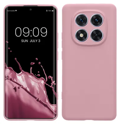 Produktbild von kwmobile Handyhülle für Xiaomi Redmi Note 14 Pro 5G / Poco X7 Hülle - weiches Handy Silikon Case - Schutzhülle Cover - Altrosa matt