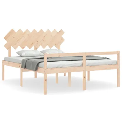Produktbild von vidaXL Seniorenbett mit Kopfteil 160x200 cm Massivholz