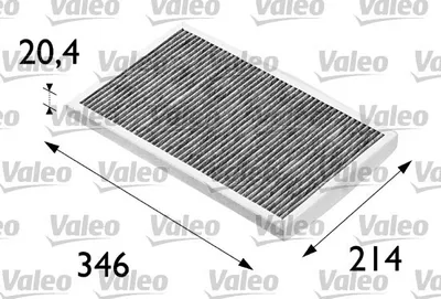 Produktbild von VALEO 698684 Innenraumfilter Pollenfilter für AUDI A6 Avant (4B5, C5) Aktivkohle