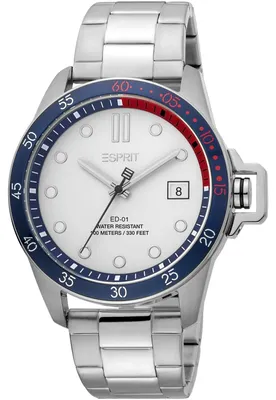 Produktbild von Esprit ES1G261M0045 Leo Uhr Herrenuhr Edelstahl Datum Silber