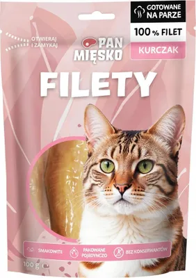 Obrázek produktu pro Mr. Meat pamlsky pro kočky kuřecí filety 100 g