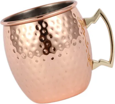 Zdjęcie produktu dla Kubek Moscow Mule 550 ml ze stali nierdzewnej o dużej pojemności Kubek do piwa Hammer Point do koktajli