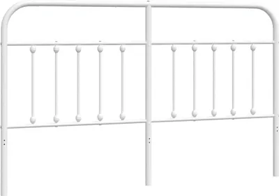 Produktbild von vidaXL Ersatz-Kopfteil Metall Weiß 180 cm