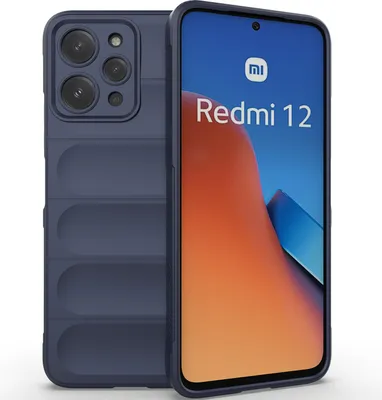 Produktbild von Handyhülle für Xiaomi Redmi 12 4G Weich TPU Silikon Stossfest Anti-rutsch Hülle Dunkelblau