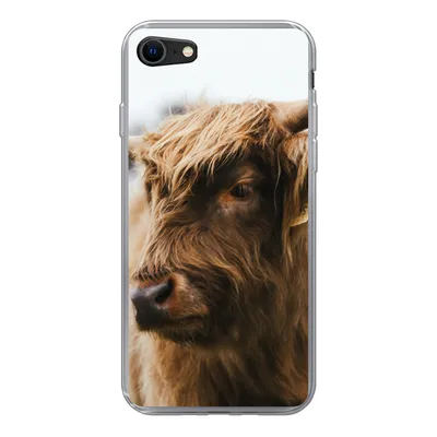 Produktbild von MuchoWow® Handyhülle Schutzhülle Hülle für iPhone 8 Schottischer Highlander - Tiere - Hörner Silikon Softcase Handy Hülle - Schutzhaube