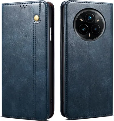 Produktbild von Hülle für Realme 14 Pro+ Leder Brieftasche Schutzhülle mit Standfunktion Blau