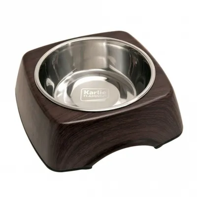 Image de Karlie - Gamelle KULHO WOOD, Wenge - 350 ml