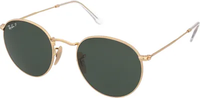 Produktbild von Ray-Ban ROUND METAL, Erwachsener, Uni, Rund, Gold, Polarisierte Linse, Metall
