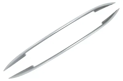 Image de Barres de toit décoratives Galerie de toit Gouttière pour Porsche Cayenne 2011-2017 Aluminium mat.