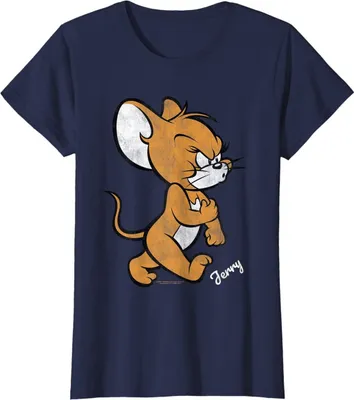 Produktbild von Tom and Jerry - "Angry Mouse" T-Shirt für Damen BI765 (S) (Marineblau)