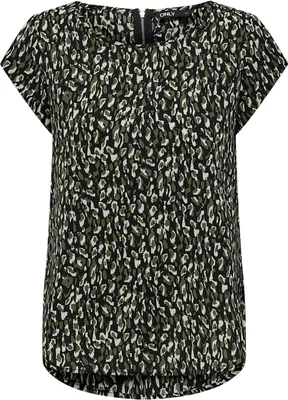 Produktbild von Print Kurzarm Bluse Basic Rundhals Blouse Shirt Oberteil ONLVIC | 34