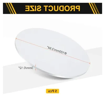 Produktbild von 5 Stück Aluminiumplatten 100mm Durchmesser 3mm Dicke Runde Aluminiumkreise für Metallbearbeitung