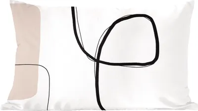Produktbild von MuchoWow® Zierkissen Sofakissen Wohnzimmer Dekokissen 50x30 cm Abstrakt - Pastell - Minimalismus - Wohnzimmerdekoration - Polster mit Photo