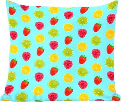 Produktbild von MuchoWow® Zierkissen Sofakissen Wohnzimmer Dekokissen 45x45 cm Obst - Muster - Farbe - Schlafpolster - Polster für das Sofa