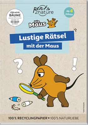 Obrázok produktu pre Lustige Rätsel mit der Maus. Bunter Rätselblock für Kinder ab 4 Jahren