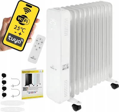 Immagine prodotto di Radiatore a olio OSLO 2500W Bianco WiFi