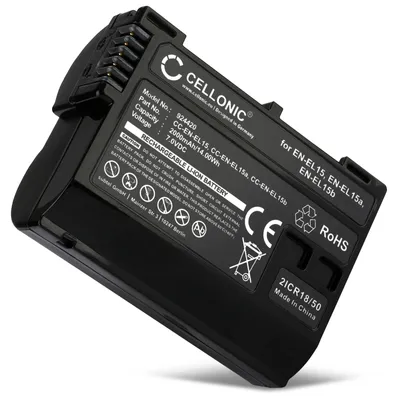 Image de CELLONIC, Batterie pour appareil photo compatible avec Nikon D850, D750, D7500 (2000mAh) 1x