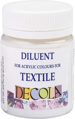 Produktbild von Decola - Verdünnungsmittel für Textilfarben | 50ml Farbverdünner für Textilien | Hergestellt in Russland von Nevskaya Palitra