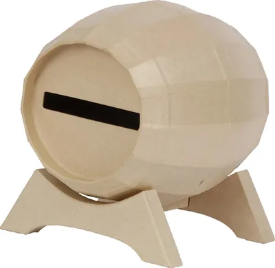 Image de Décopatch EV020C - Urne/boîte aux lettres en papier mâché, tonneau 29x21cm