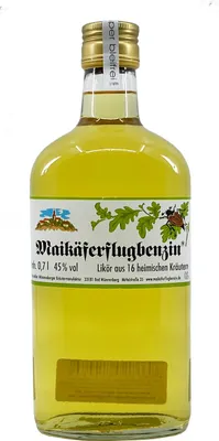 Produktbild von Maikäferflugbenzin Likör aus 16 heimischen Kräutern 45%vol. 0,7l
