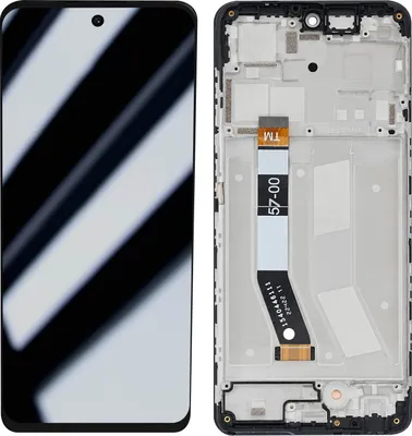 Produktbild von Clappio, Komplett-Set für Motorola G73 5G LCD-Display + Touchscreen und Gehäuse, Schwarz