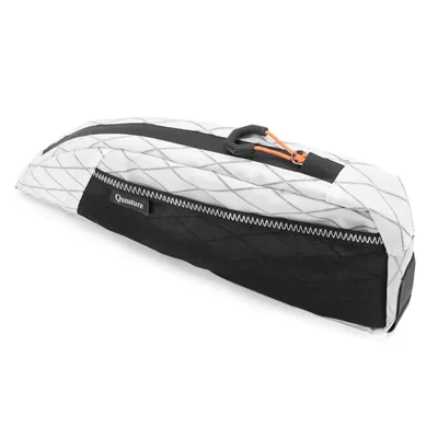 Produktbild von Qunature Bikepacking Oberrohrtasche 1L Wasserabweisend Fahrradtaschen Rahmentasche für MTB, Rennrad, E-Bike, Weiß