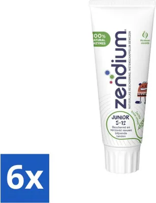Immagine prodotto di Zendium dentifricio junior 75 ml - confezione risparmio - 6 pezzi