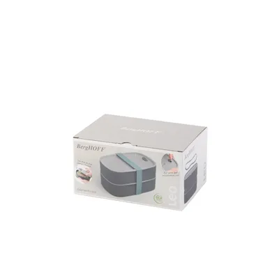 Produktbild von BergHOFF Leo 3950126, Brotdosenset, Grau, Einfarbig, Rechteckig, Pieter Roex, Leo