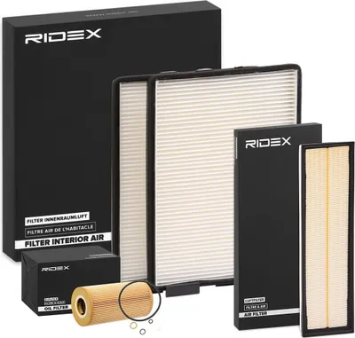 Produktbild von RIDEX Filterset Inspektionspaket Filtersatz für BMW 5 Limousine (E39) 5 Touring (E39)