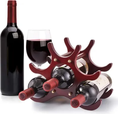 Produktbild von Holzweinregal braun 6 Flaschen