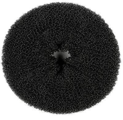 Produktbild von Füllstoff für Donut-Haarknoten, schwarz, 16,5 cm, KI-generiertes Bild