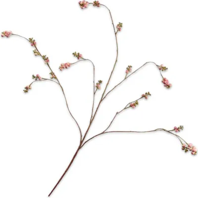 Produktbild von Silk-ka Kunstblume - Seidenblume - Kunstzweig - Beerenzweig rosa 102 cm