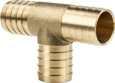 Produktbild von tecuro Schlauchverbinder T-Stück 3/4 Zoll (19 mm) Messing blank